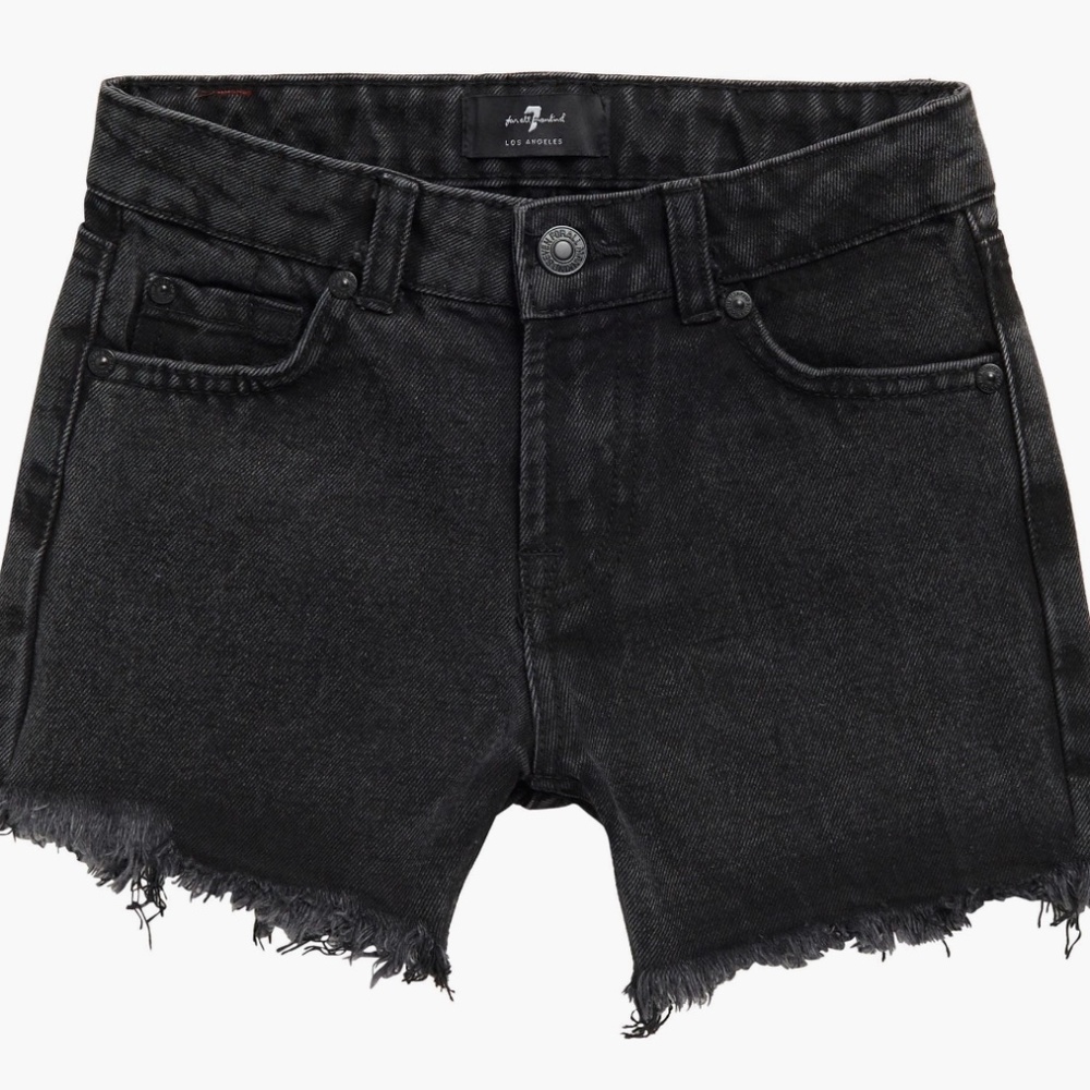 7 for All mankind fray hem abbey shorts size 12